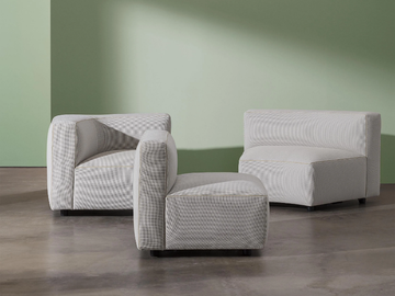 DADO OUTDOOR SF2371 - Modular fabric garden armchair by Andreu World - view 3